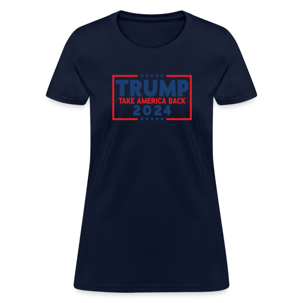 Trump 2024 - Take America Back Women's T-Shirt - navy