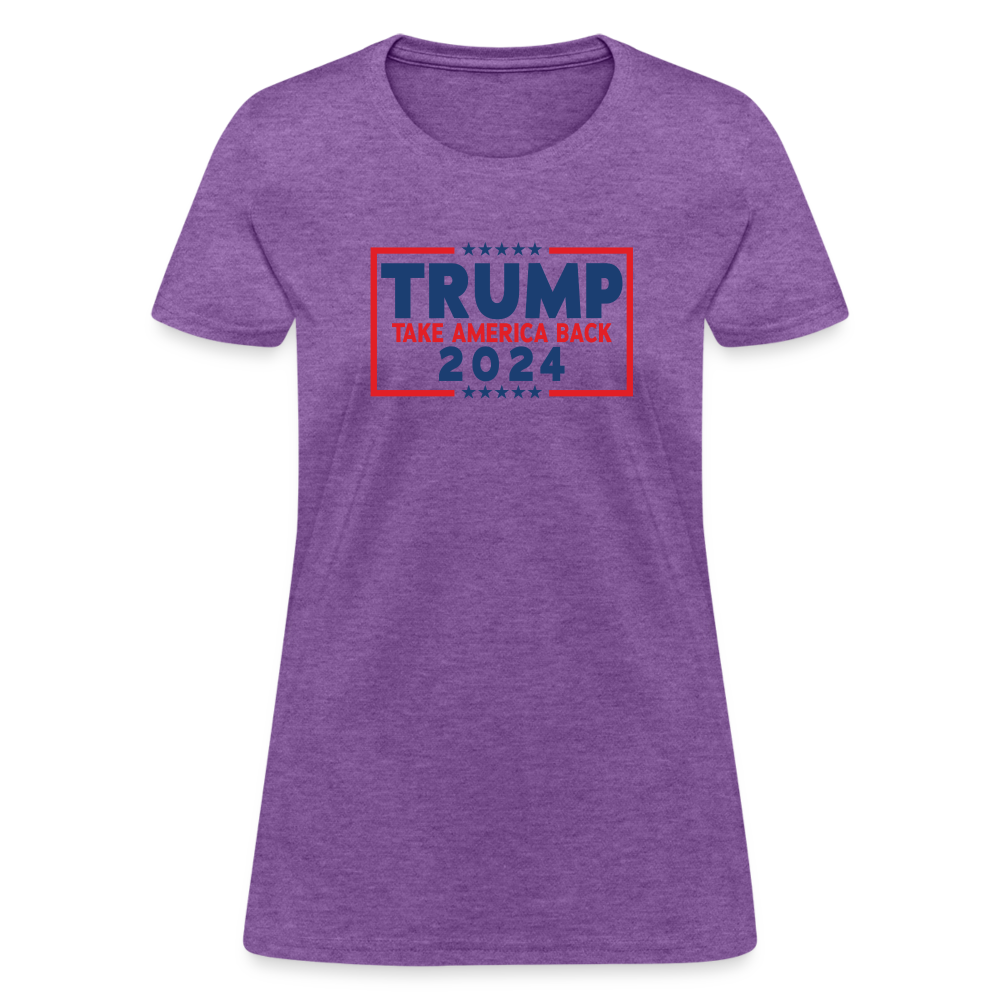 Trump 2024 - Take America Back Women's T-Shirt - purple heather