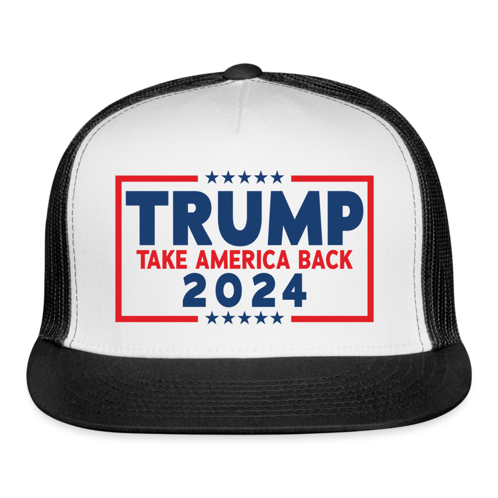 Trump 2024 - Take America Back Trucker Cap - white/black