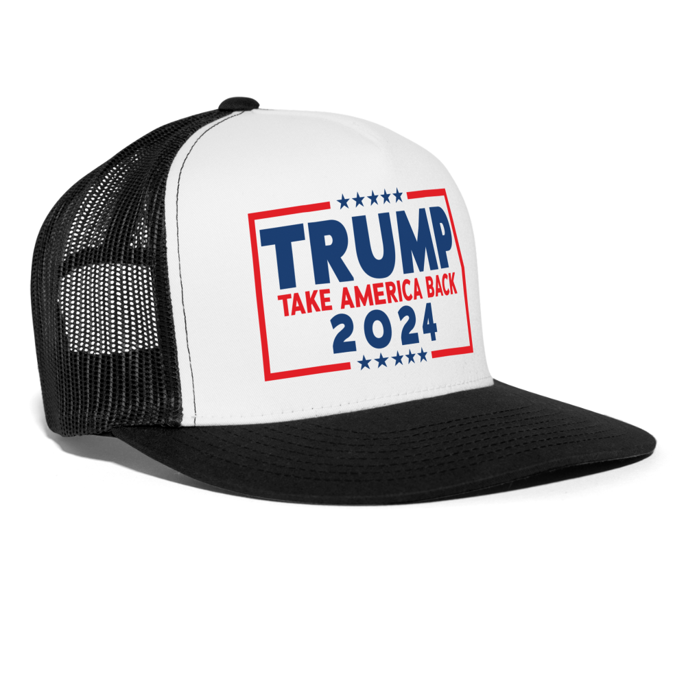 Trump 2024 - Take America Back Trucker Cap - white/black