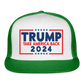 Trump 2024 - Take America Back Trucker Cap - white/kelly green