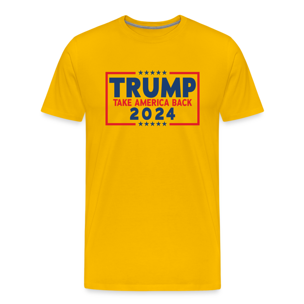 Trump 2024 - Take America Back Men's Premium T-Shirt - sun yellow