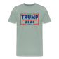 Trump 2024 - Take America Back Men's Premium T-Shirt - steel green