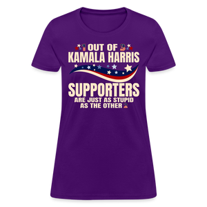 Funny Anti Kamala Harris 2024 Women's T-Shirt - purple