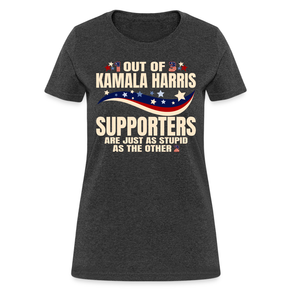 Funny Anti Kamala Harris 2024 Women's T-Shirt - heather black