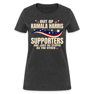 Funny Anti Kamala Harris 2024 Women's T-Shirt - heather black