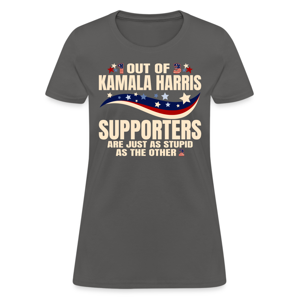 Funny Anti Kamala Harris 2024 Women's T-Shirt - charcoal