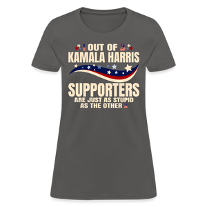 Funny Anti Kamala Harris 2024 Women's T-Shirt - charcoal