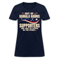 Funny Anti Kamala Harris 2024 Women's T-Shirt - navy