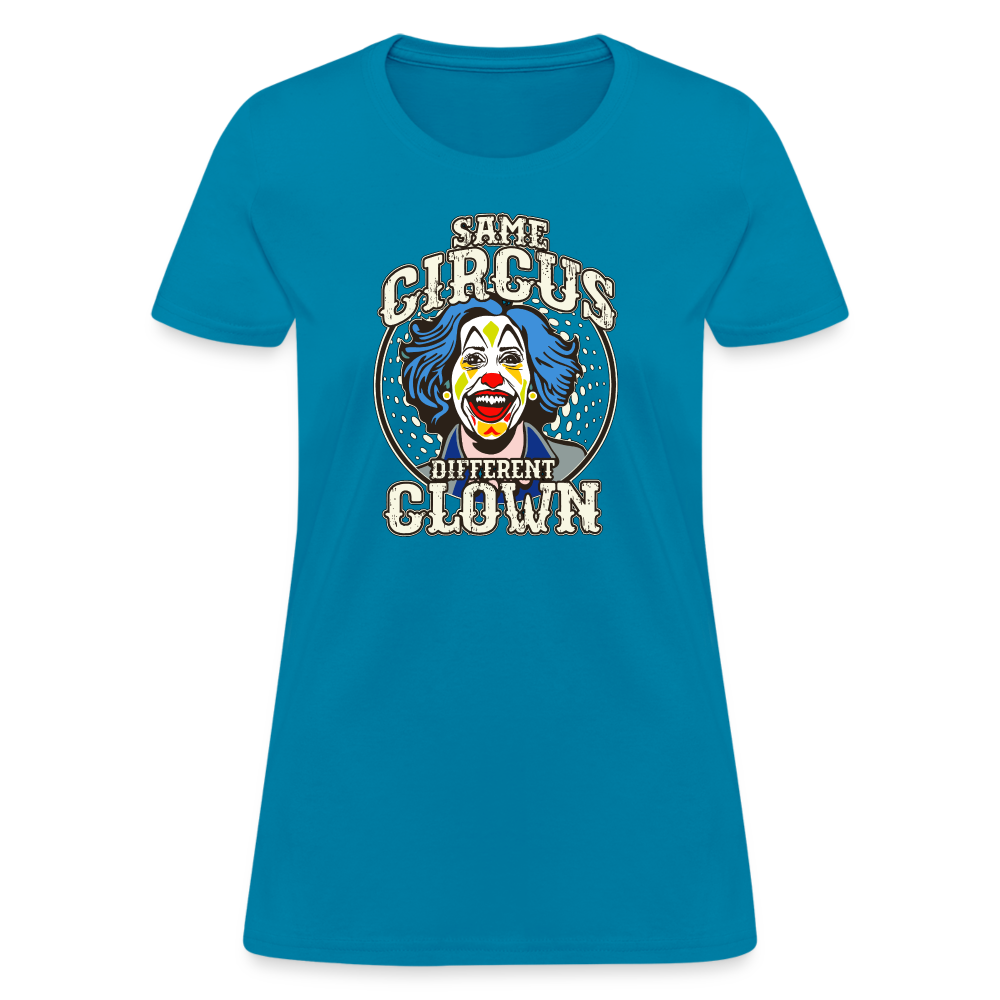 Same Circus Different Clown Women's T-Shirt - turquoise