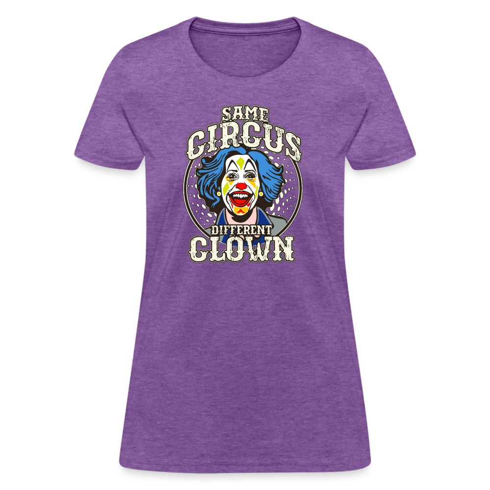 Same Circus Different Clown Women's T-Shirt - purple heather