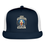 Same Circus Different Clown Trucker Cap - navy/white