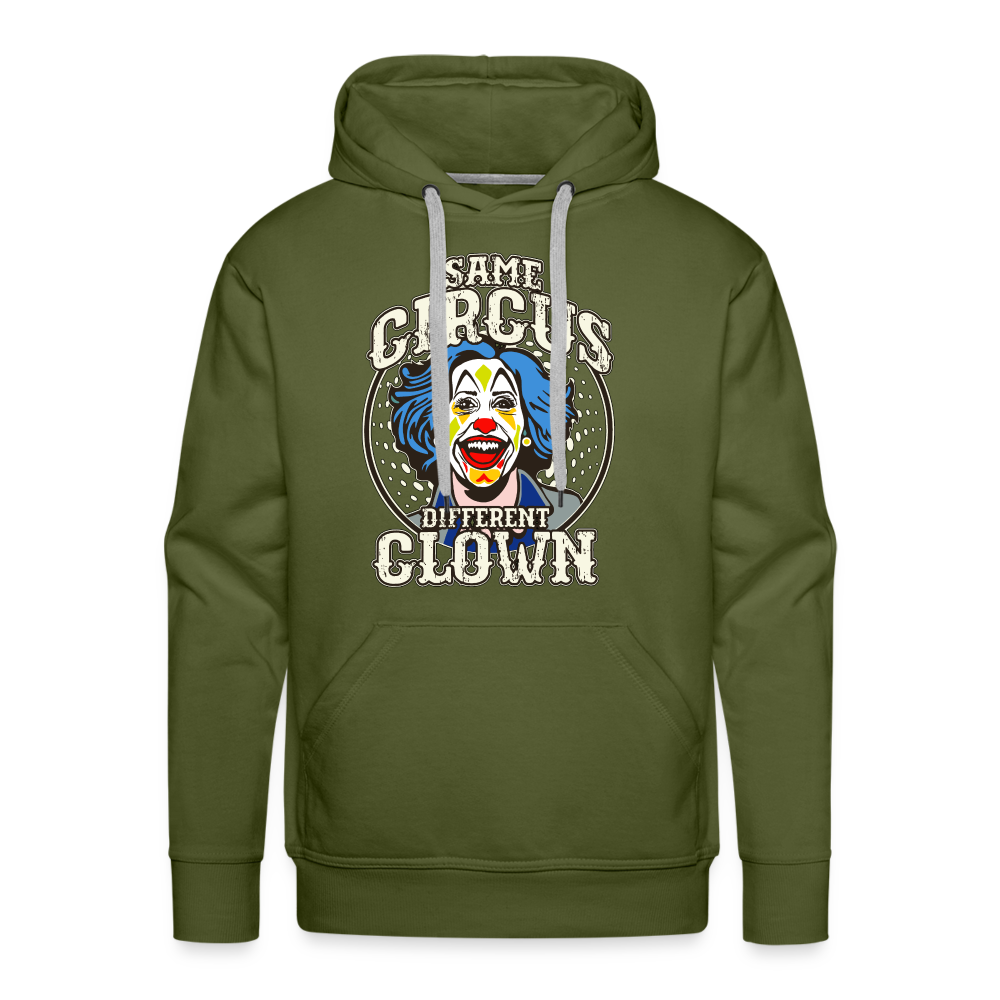 Same Circus Different Clown Men’s Premium Hoodie - olive green