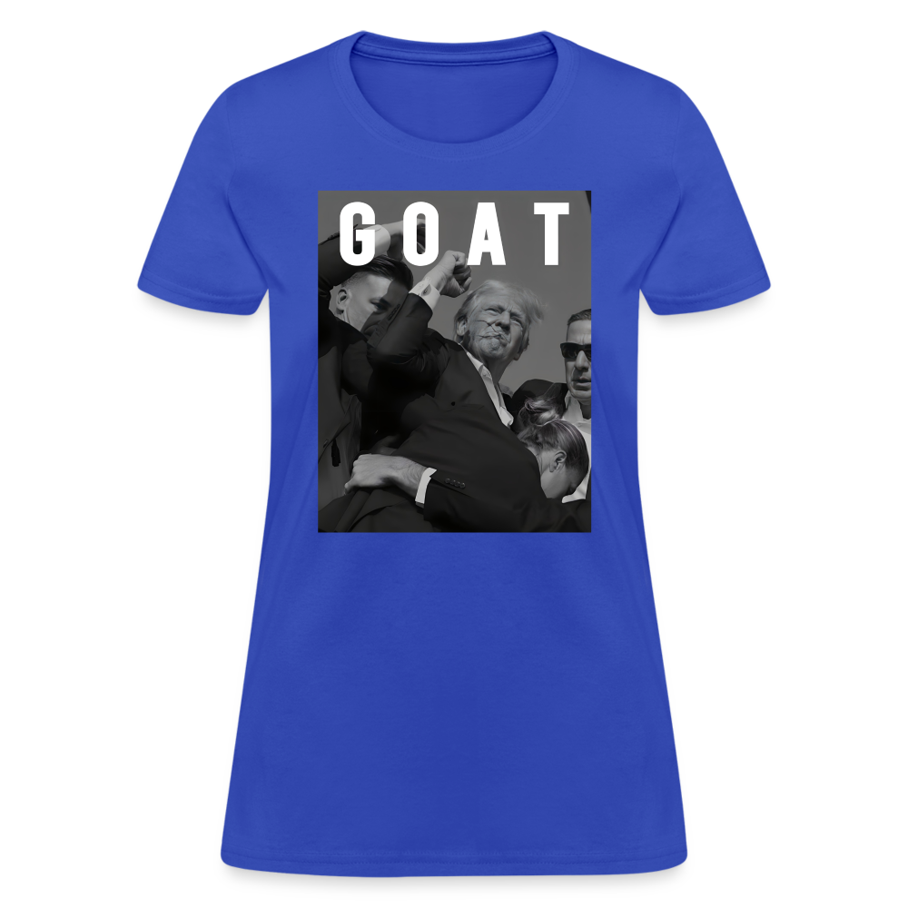 Trump GOAT 7/13/24 Women's T-Shirt - royal blue