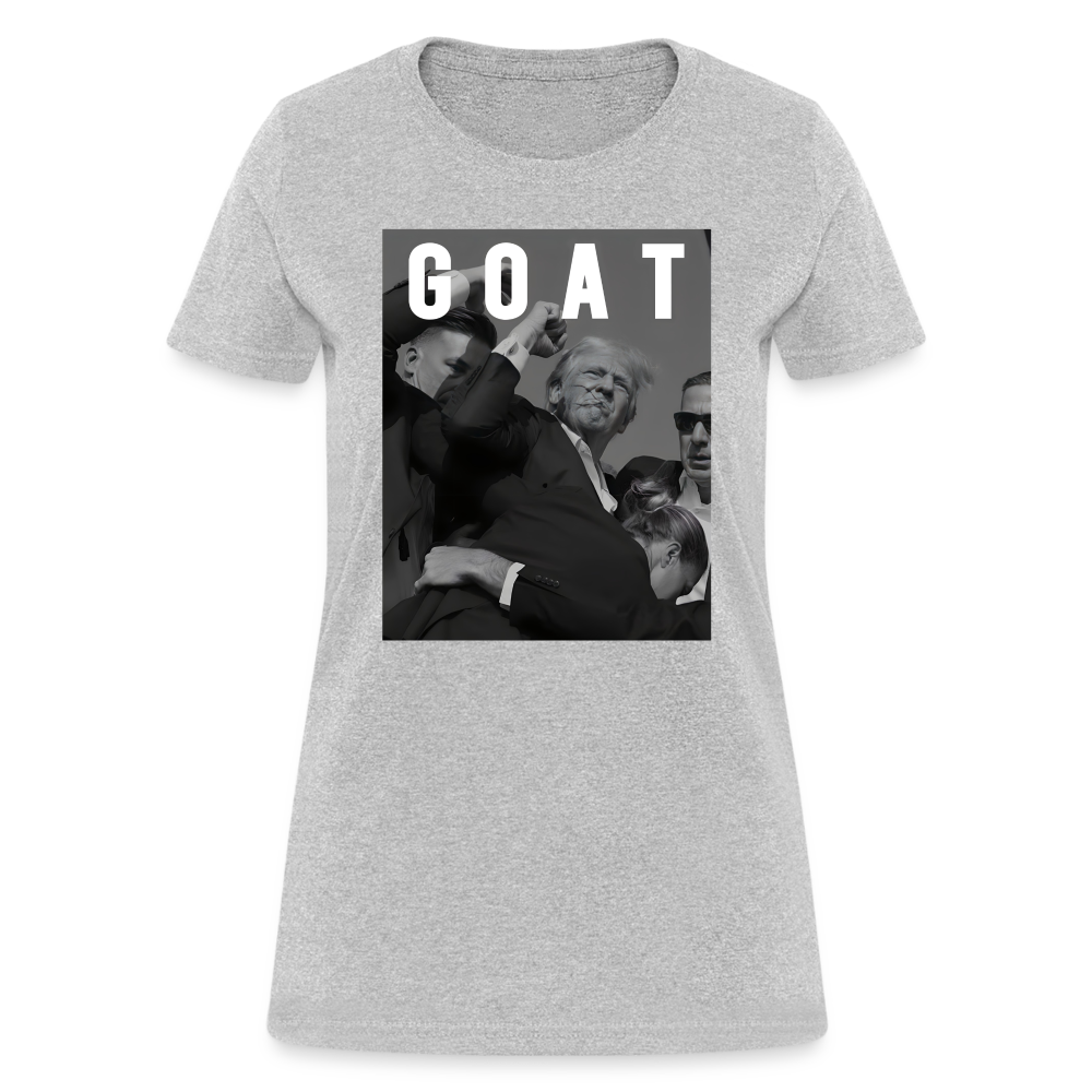 Trump GOAT 7/13/24 Women's T-Shirt - heather gray