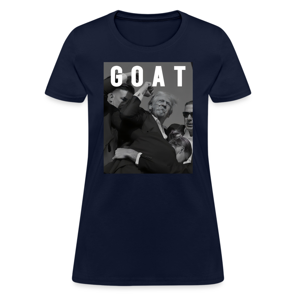 Trump GOAT 7/13/24 Women's T-Shirt - navy