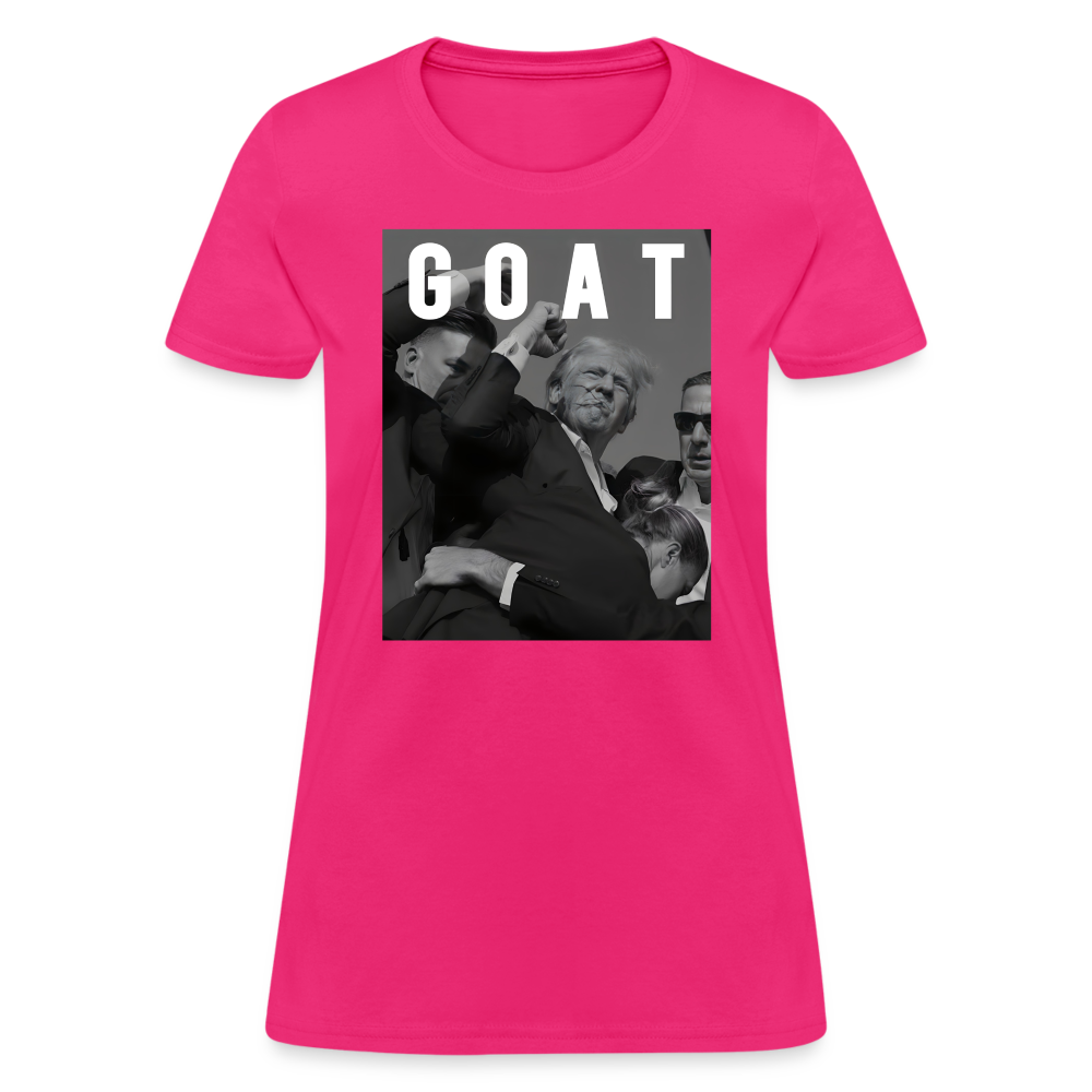 Trump GOAT 7/13/24 Women's T-Shirt - fuchsia