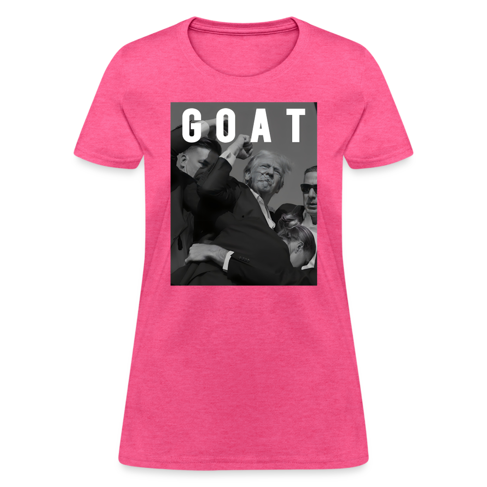 Trump GOAT 7/13/24 Women's T-Shirt - heather pink