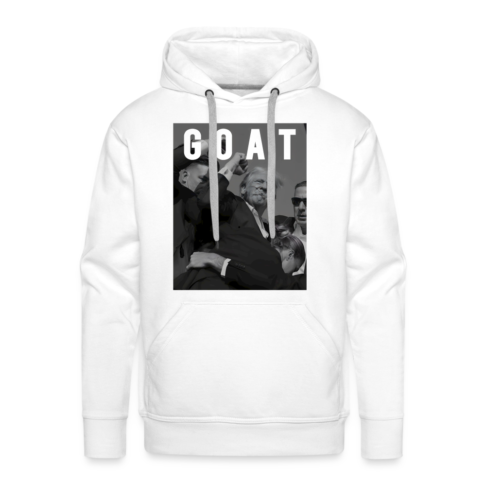 Trump GOAT 7/13/24 Men’s Premium Hoodie - white