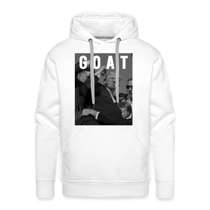 Trump GOAT 7/13/24 Men’s Premium Hoodie - white