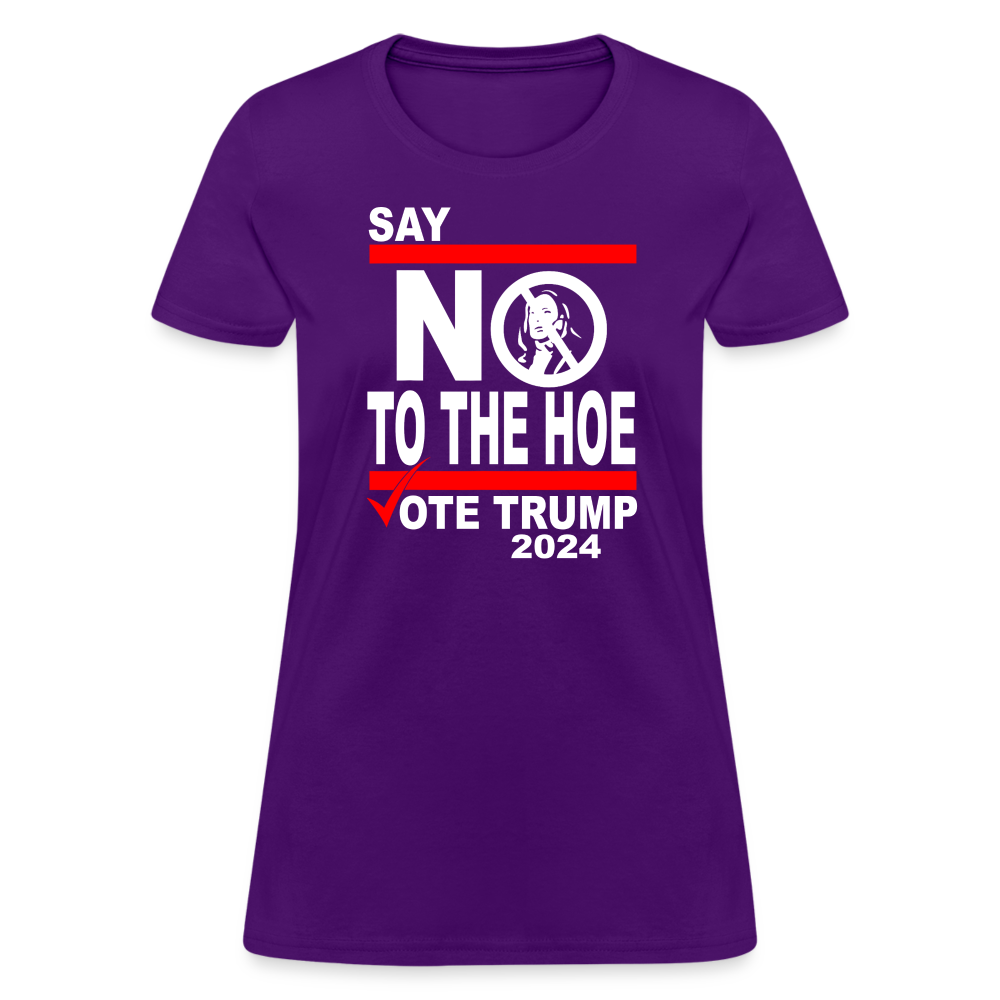 Say Not To The Hoe Women's T-Shirt - purple