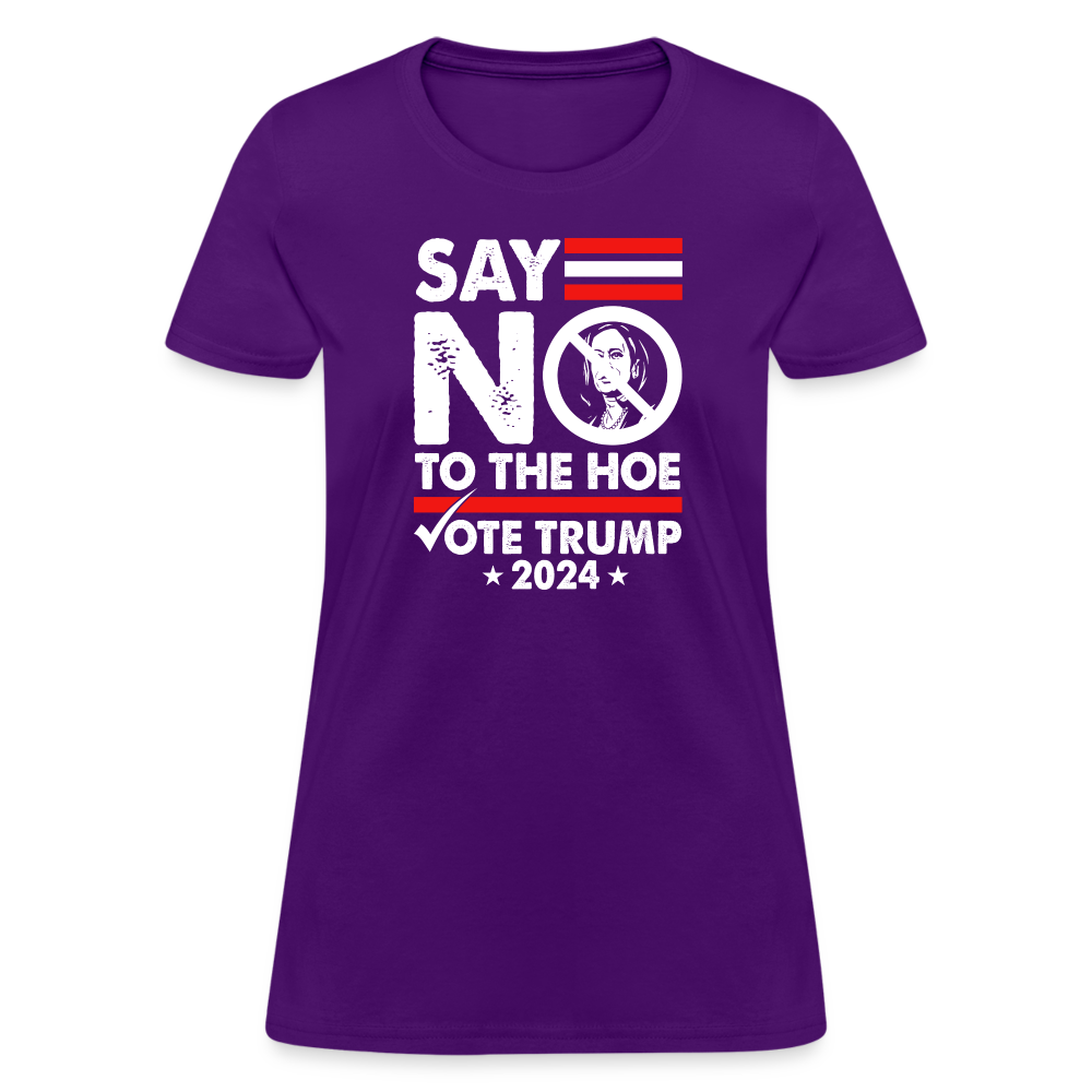 Say Not To The Hoe Women's T-Shirt - purple