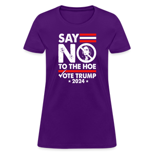 Say Not To The Hoe Women's T-Shirt - purple