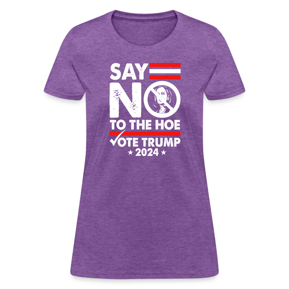 Say Not To The Hoe Women's T-Shirt - purple heather