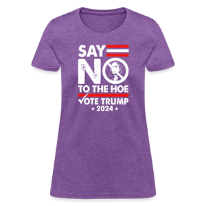 Say Not To The Hoe Women's T-Shirt - purple heather