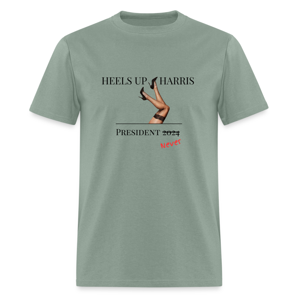 Heels Up Harris Funny Classic T-Shirt - sage