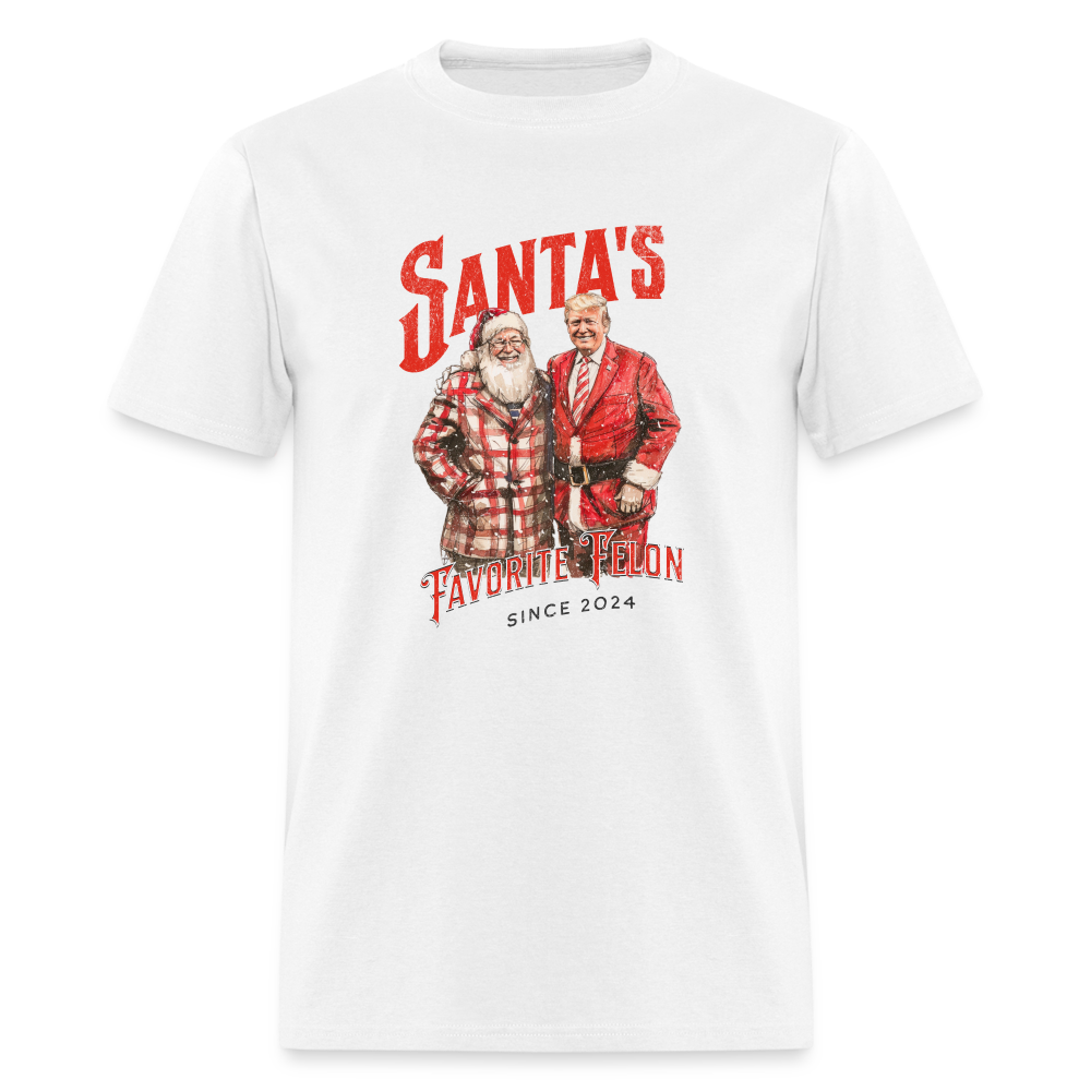 Santa’s favorite felon Classic T-Shirt - white