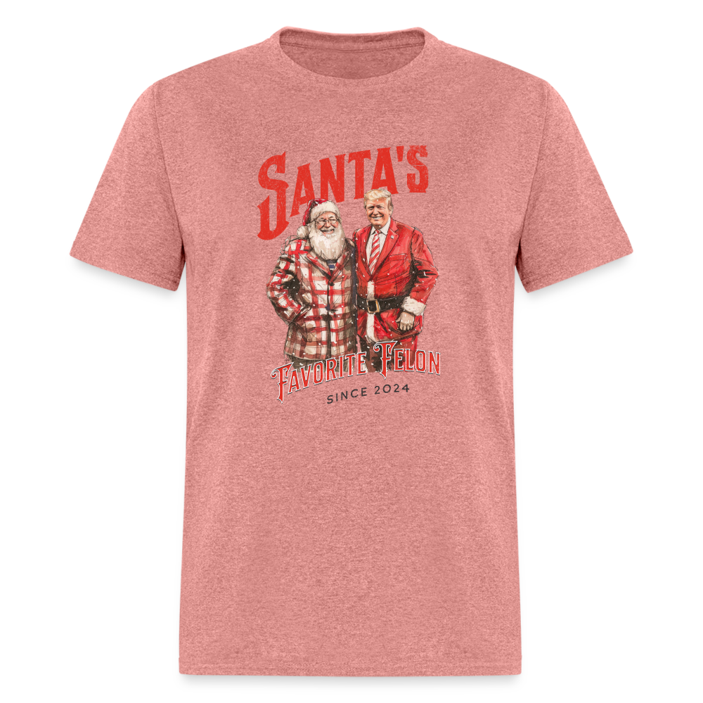 Santa’s favorite felon Classic T-Shirt - heather mauve