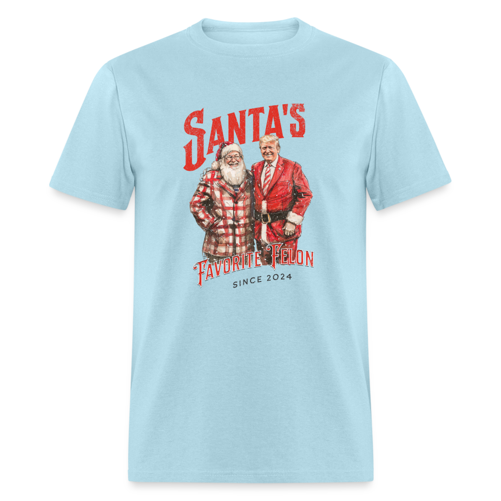 Santa’s favorite felon Classic T-Shirt - powder blue