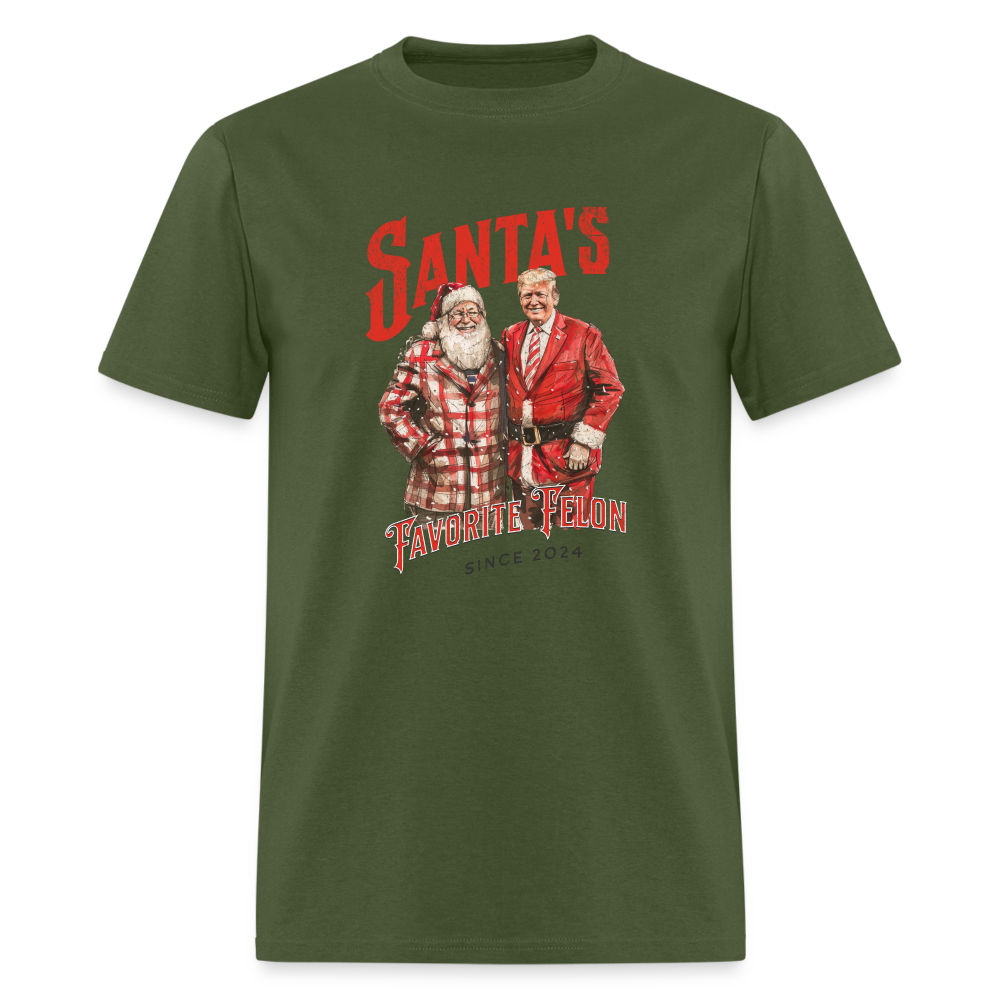 Santa’s favorite felon Classic T-Shirt - military green