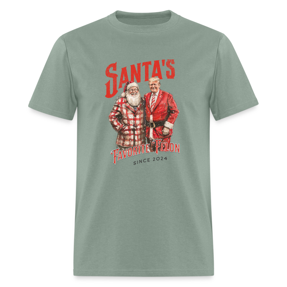 Santa’s favorite felon Classic T-Shirt - sage