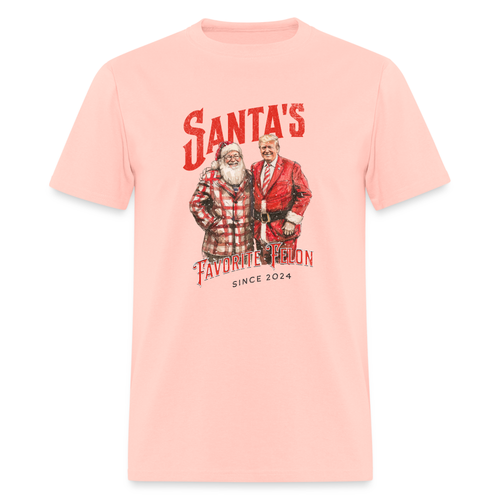 Santa’s favorite felon Classic T-Shirt - blush pink 