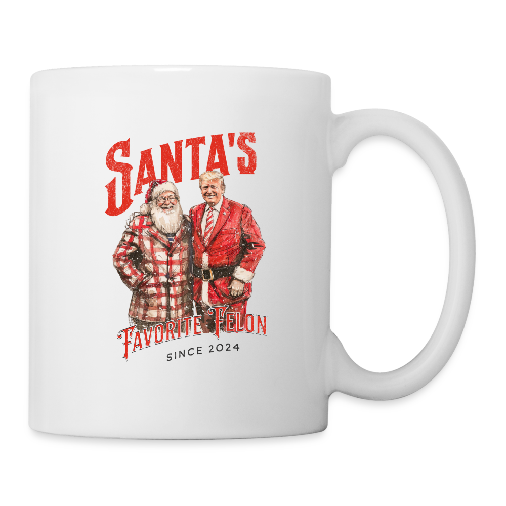 Santa’s favorite felon Coffee/Tea Mug - white