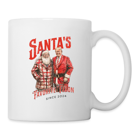 Santa’s favorite felon Coffee/Tea Mug - white