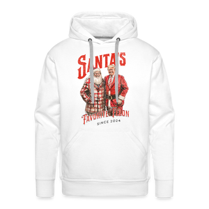 Santa’s favorite felon Men’s Premium Hoodie - white