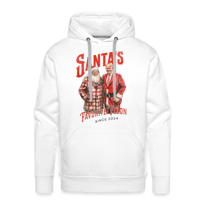 Santa’s favorite felon Men’s Premium Hoodie - white