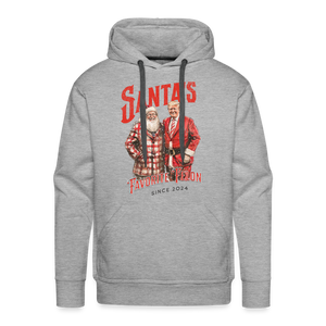 Santa’s favorite felon Men’s Premium Hoodie - heather grey