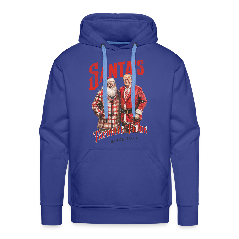 Santa’s favorite felon Men’s Premium Hoodie - royal blue