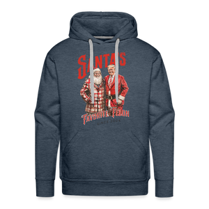 Santa’s favorite felon Men’s Premium Hoodie - heather denim