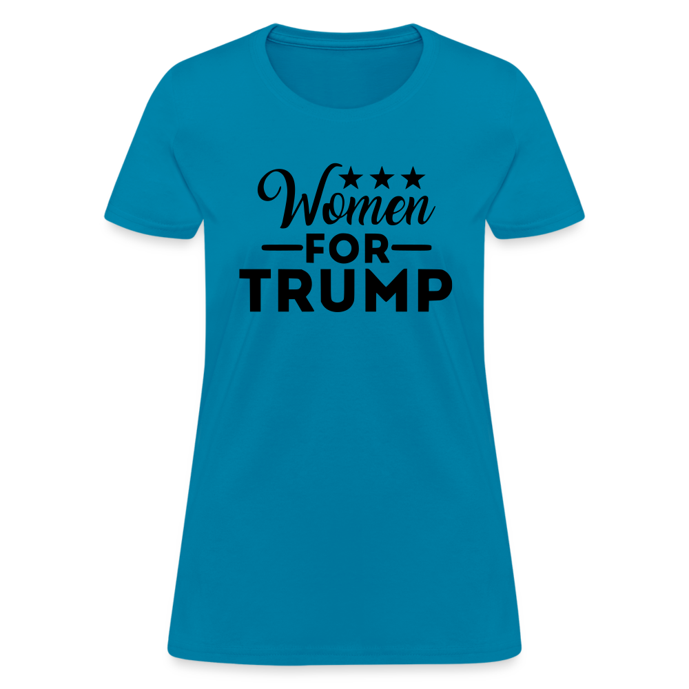 Women For Trump Women's T-Shirt - turquoise