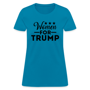 Women For Trump Women's T-Shirt - turquoise