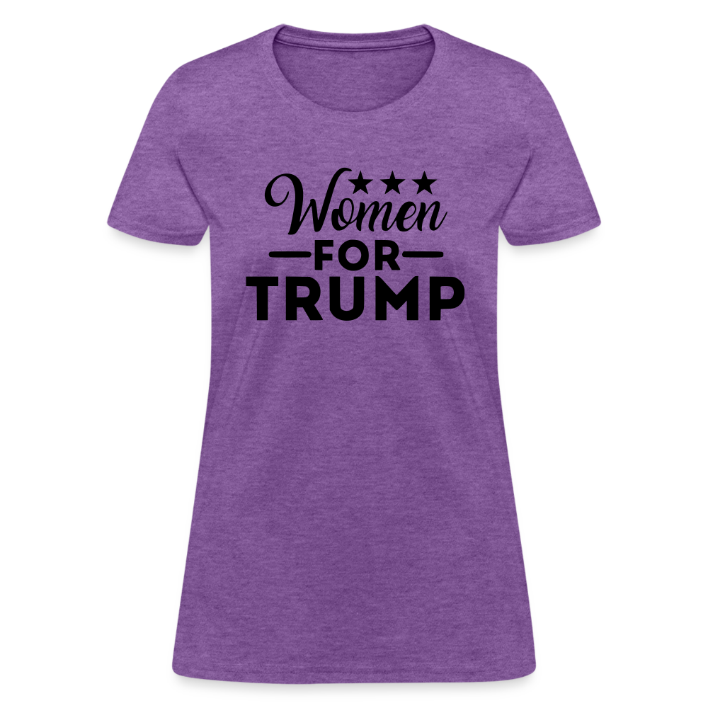 Women For Trump Women's T-Shirt - purple heather