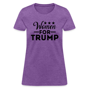 Women For Trump Women's T-Shirt - purple heather