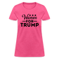 Women For Trump Women's T-Shirt - heather pink