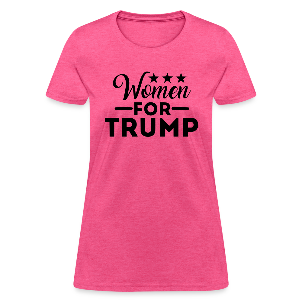 Women For Trump Women's T-Shirt - heather pink