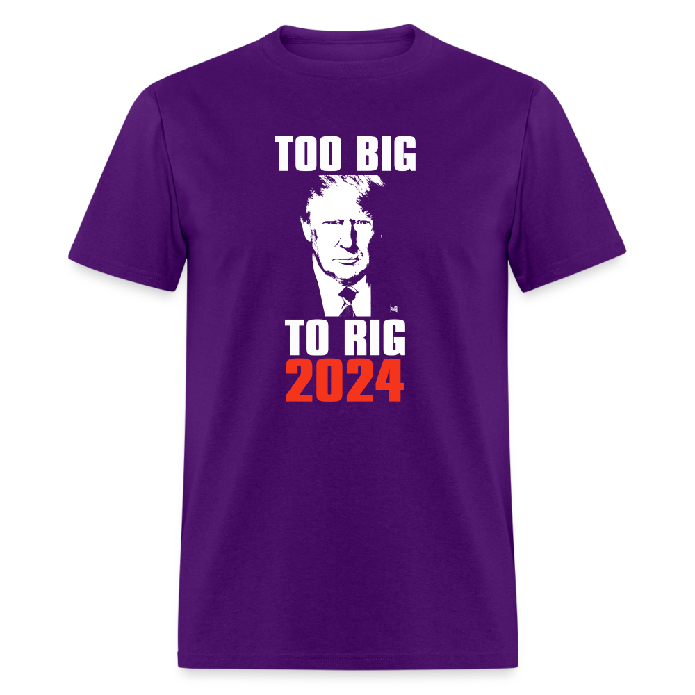 Too Big To Rig TRUMP 2024 Classic T-Shirt - purple